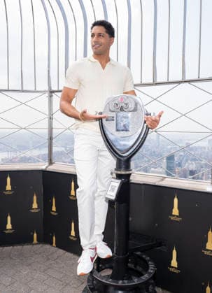 July 27, 2026, New York, New York, USA: MICHAEL EVANS BEHLING visits the Empire State Building in New York to celebrate the eighth and final season of All American on the CW. 28 July 2026 New York USA  - ZUMAa265 20260727_zep_a265_067 Copyright: xEricxAcquayex