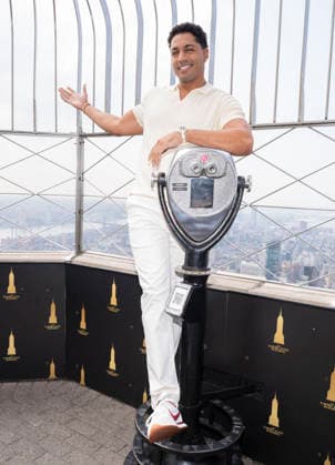 July 27, 2026, New York, New York, USA: MICHAEL EVANS BEHLING visits the Empire State Building in New York to celebrate the eighth and final season of All American on the CW. 28 July 2026 New York USA  - ZUMAa265 20260727_zep_a265_072 Copyright: xEricxAcquayex