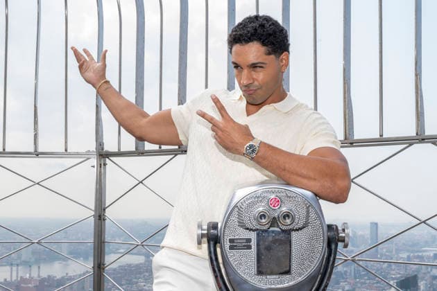 July 27, 2026, New York, New York, USA: MICHAEL EVANS BEHLING visits the Empire State Building in New York to celebrate the eighth and final season of All American on the CW. 28 July 2026 New York USA  - ZUMAa265 20260727_zep_a265_076 Copyright: xEricxAcquayex