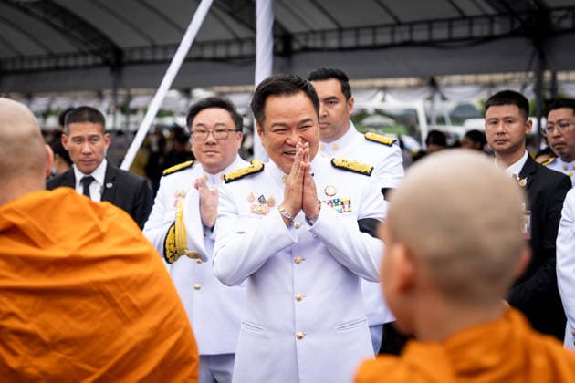 Thailand marks King Maha Vajiralongkorn s 74th birthday with ceremony in Bangkok BANGKOK, THAILAND - JULY 28: Thailand s Prime Minister Anutin Charnvirakul makes merit during a ceremony marking the 74th birthday of Thailand s King Maha Vajiralongkorn (Rama X) at Sanam Luang in Bangkok, Thailand, on July 28, 2026. Matt Hunt Anadolu Bangkok Thailand. Editorial use only. Please get in touch for any other usage.  Copyright: x2026xAnadoluxMattxHuntx