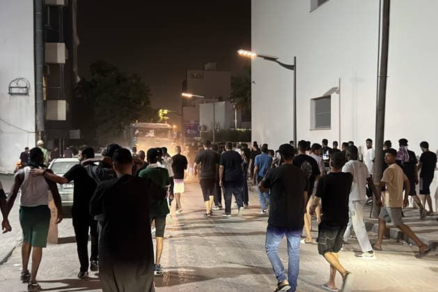Protesters block entrances of NOC-affiliated companies over power outages in Tripoli TRIPOLI, LIBYA - JULY 28: Protesters gather outside the buildings of companies affiliated with Libya s National Oil Corporation (NOC) in the Zahra district of Tripoli, Libya, to protest daily power outages across the country, on July 28, 2026. Demonstrators continued protests over widespread electricity cuts affecting cities nationwide. Hamza Al Ahmar Anadolu Tripoli Libya. Editorial use only. Please get in touch for any other usage.  Copyright: x2026xAnadoluxHamzaxAlxAhmarx