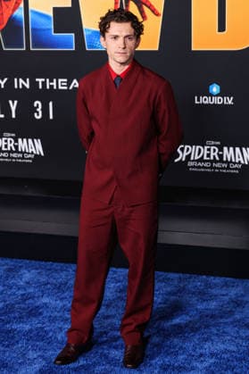 Los Angeles Premiere Of Columbia Pictures Spider-Man: Brand New Day HOLLYWOOD, LOS ANGELES, CALIFORNIA, USA - JULY 27: Tom Holland wearing custom Jacquemus, styled by Crystalle Cox arrives at the Los Angeles Premiere Of Columbia Pictures Spider-Man: Brand New Day held at the Dolby Theatre at Ovation Hollywood on July 27, 2026 in Hollywood, Los Angeles, California, United States. Hollywood Dolby Theatre at Ovation Hollywood California United States Copyright: xXavierxCollin ImagexPressxAgencyx