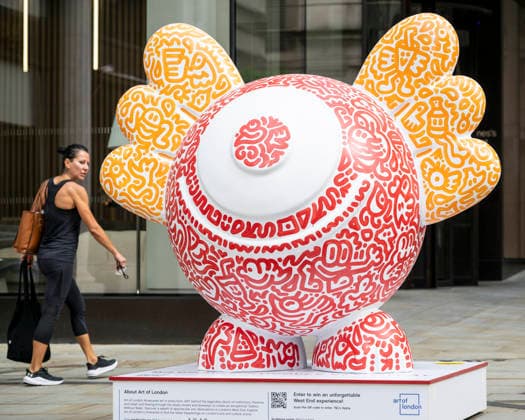 July 28, 2026, London, London, UK: LONDON, UK. Ã¢â‚¬ËœRed CyclopsÃ¢â‚¬â ¢ in St JamesÃ¢â‚¬â ¢s Market. Art of London launches Mr DoodleÃ¢â‚¬â ¢s Doodle Discovery, a free art trail featuring a live doodling workshop and five specially commissioned sculptures across LondonÃ¢â‚¬â ¢s West End by internationally acclaimed artist Sam Cox, known professionally as Mr Doodle. The public art experience is on display until 30 August 2026. London UK  - ZUMAl94_ 20260728_zaf_l94_019 Copyright: xStephenxChungx