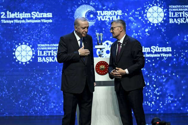 Turkish President Recep Tayyip Erdogan ANKARA, TURKIYE - JULY 28: Turkish President Recep Tayyip Erdogan attends the 2nd Communications Council at ATO Congresium in Ankara, Turkiye on July 28, 2026. Utku Ucrak Anadolu Ankara Turkey. Editorial use only. Please get in touch for any other usage.  Copyright: x2026xAnadoluxUtkuxUcrakx