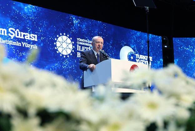 Turkish President Erdogan attends communications council meeting in Ankara Turkish President Recep Tayyip Erdogan attends the Second Communications Council meeting, organized by the Turkish Presidency s Directorate of Communications, at the Congresium Convention and Exhibition Centre in Ankara, Türkiye, on July 28, 2026. Photo by Turkish presidency apaimages Istanbul Istanbul Turkey 280726_Turkey_TPO_00(10) Copyright: xapaimagesxTurkishxpresidencyx xapaimagesx