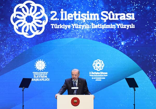 Turkish President Erdogan attends communications council meeting in Ankara Turkish President Recep Tayyip Erdogan attends the Second Communications Council meeting, organized by the Turkish Presidency s Directorate of Communications, at the Congresium Convention and Exhibition Centre in Ankara, Türkiye, on July 28, 2026. Photo by Turkish presidency apaimages Istanbul Istanbul Turkey 280726_Turkey_TPO_00(12) Copyright: xapaimagesxTurkishxpresidencyx xapaimagesx