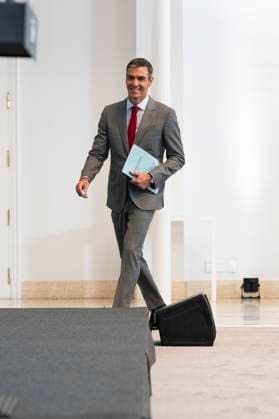 July 28, 2026, Madrid, Madrid, Spain: Prime Minister Pedro Sanchez during the press conference, reviewed the political year before the summer recess and presented the periodic accountability report Cumplindo at the Moncloa Complex, on 28 July, 2016 in Madrid, Spain Madrid Spain  - ZUMAs197 20260728_aaa_s197_038 Copyright: xAtilanoxGarciax