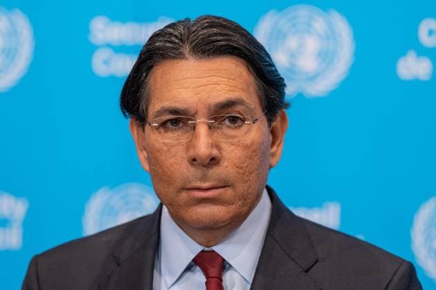 July 28, 2026, New York, New York, USA: Ambassador Danny Danon of Israel speaks to the press ahead of Security Council meeting on The situation in the Middle East, including the Palestinian question: Quarterly Open Debate at UN Headquarters in New York, NY on July 28, 2026. New York USA - ZUMAr339 20260728_znp_r339_005 Copyright: xLevxRadinx