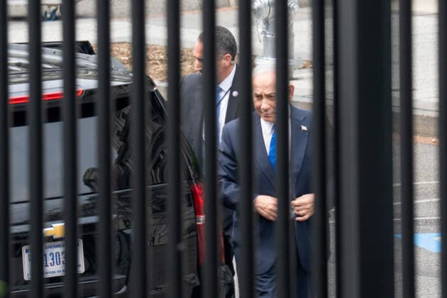 July 28, 2026, Washington, District of Columbia, United States: Israeli Prime Minister Benjamin Netanyahu arrives at the White House on July 28, 2026 Washington United States  - ZUMAl312 20260728_znp_l312_002 Copyright: xAndrewxLeydenx
