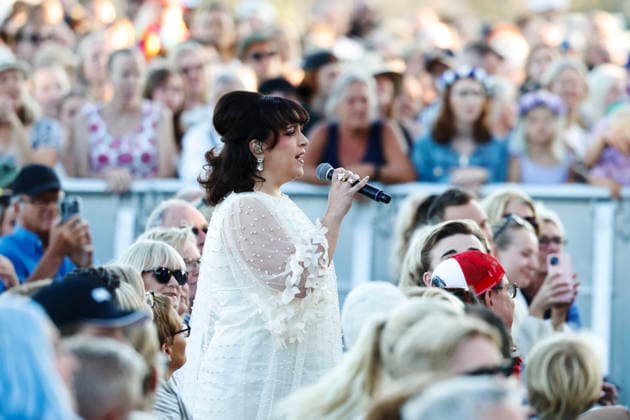 STOCKHOLM, SVERIGE 20260728 Shima Niavarani under Allsang pa Skansen pa tisdagskvällen. STOCKHOLM SVERIGE x60160x *** STOCKHOLM, SWEDEN 20260728 Shima Niavarani at Allsang pa Skansen on Tuesday evening STOCKHOLM SWEDEN x60160x  Copyright: xStefanxJerrevang TTx ALLSANG PA SKANSEN 2026 0-WFMJXaeSs