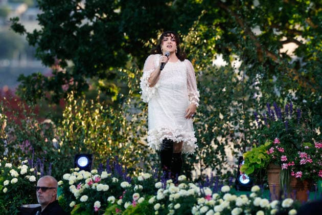 STOCKHOLM, SVERIGE 20260728 Shima Niavarani under Allsang pa Skansen pa tisdagskvällen. STOCKHOLM SVERIGE x60160x *** STOCKHOLM, SWEDEN 20260728 Shima Niavarani at Allsang pa Skansen on Tuesday evening STOCKHOLM SWEDEN x60160x  Copyright: xStefanxJerrevang TTx ALLSANG PA SKANSEN 2026 LFlpZ2JZ298