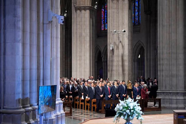 Lindsey Graham funeral service - Washington US President Donald Trump with Vice President JD Vance and his cabinet members attend the funeral service for Senator Lindsey Graham at Washington National Cathedral in Washington on July 28, 2026. Photo by Yuri Gripas ABACAPRESS.COM Washington DC United States  Copyright: xGripasxYuri ABACAx