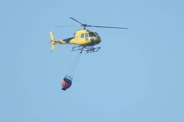 Helicopters, airplanes and firefighters help fight the fires in San Martin de Valdeiglesias, west of Madrid, Spain, Tuesday, July 28, 2026 Cordon Press 