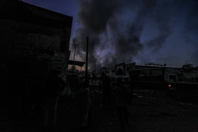 July 28, 2026, Gaza, Palestine, State of: GAZA Gaza, GAZA, PALESTINE Ã¢â‚¬ JULY 28, 2026: Smoke rises following an Israeli airstrike on Al-Muttaqeen Mosque in Gaza City. The strike was carried out after an evacuation warning was issued by Israeli forces. Gaza Palestine, State of - ZUMAq101 20260728_zna_q101_060 Copyright: xSalahxHashemx