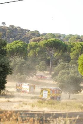 Helicopters, airplanes and firefighters help fight the fires in San Martin de Valdeiglesias, west of Madrid, Spain, Tuesday, July 28, 2026 Cordon Press 