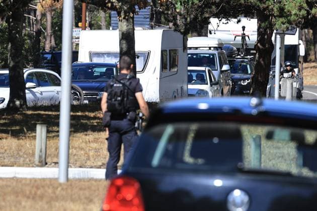 Saumos Fire: Evacuation of Campgrounds and Exodus to Lacanau PHOTOPQR SUD OUEST Photo by Fabien Cottereau Lacanau July 28, 2026 Saumos Fire: On the orders of the Gironde Prefecture, campgrounds were evacuated to Lacanau Fire in southwestern France, July 28, 2026, Lacanau, Gironde, France  Copyright: xPHOTOPQR SUDxOUEST MAXPPPxPhotoxFabienxCottereaux 20260728SDO6283 20260728SDO6283