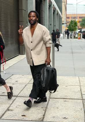 NEW YORK, NY- JULY 28: John David Washington (son of Denzel Washington) seen at ABC Studios in New York City on July 28, 2026. Credit: AdMedia USA - ZUMAa123 20260728_zaa_a123_102 Copyright: xCamaraxPorterx