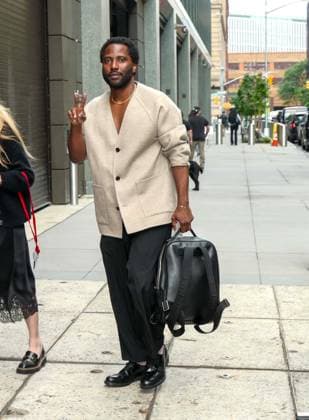 John David Washington seen at ABC Studios NEW YORK, NY- JULY 28: John David Washington (son of Denzel Washington) seen at ABC Studios in New York City on July 28, 2026. Credit: Camara Porter AdMedia EDITORIAL USE ONLY  Copyright: xx CamaraxPorterx xAdMediax admphotosthree008203