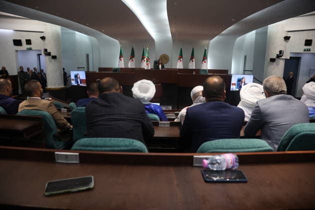 Khalida Boufadache becomes Algeria s first female speaker of parliament ALGIERS, ALGERIA - JULY 28: Khalida Boufadache becomes the country s first female Speaker of Parliament after a vote held during a session at the National People s Assembly building in Algiers, Algeria on July 28, 2026. Hamza Zait Anadolu Algiers Algeria. Editorial use only. Please get in touch for any other usage.  Copyright: x2026xAnadoluxHamzaxZaitx