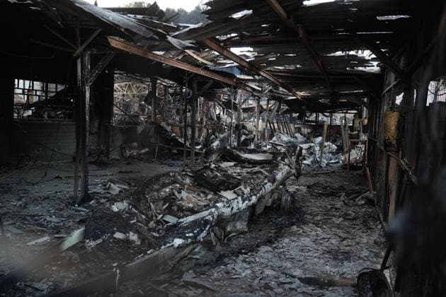 Images of the San Juan Reservoir pier in Madrid devastated by fires, Tuesday, July 28, 2026 Cordon Press 