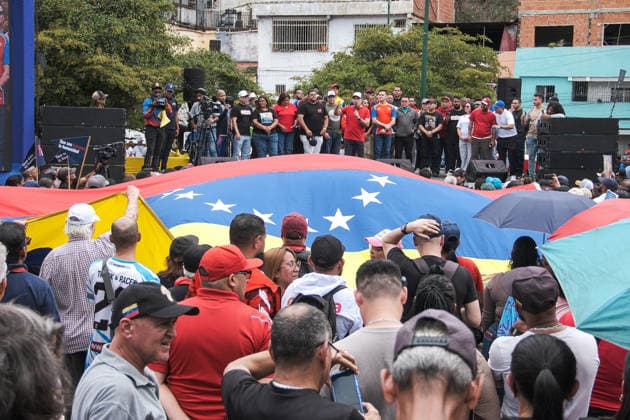 Chavista supporters mark Hugo Chavez s 72nd birth anniversary in Caracas CARACAS, VENEZUELA - JULY 28: Chavista activists and representatives from various state institutions gather at the 23 de Enero housing complex outside the Cuartel de la Montana to commemorate the 72nd birth anniversary of former Venezuelan President Hugo Chavez Frias in Caracas, Venezuela, on July 28, 2026. Caracas Mayor Carmen Melendez and Tachira State Governor Fredy Bernal attended the event. Diko Betancourt Anadolu Caracas Venezuela. Editorial use only. Please get in touch for any other usage.  Copyright: x2026xAnadoluxDikoxBetancourtx