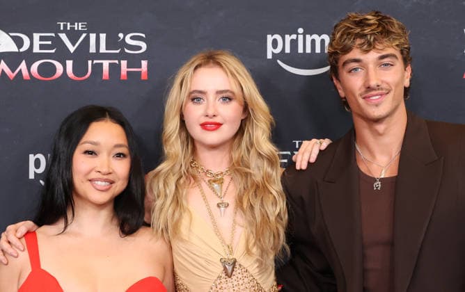 Los Angeles Screening Of The Devil s Mouth Culver City CA July 28: Lana Condor, Kathryn Newton, Gavin Casalegno. at Los Angeles Screening Of The Devil s Mouth held at The Culver Theater in Culver City, CA. on July 28, 2026 Credit: AdMedia Culver City CA United States EDITORIAL USE ONLY  Copyright: xx ADx admphotosthree008462