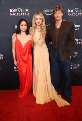 Culver City, CA, July 28: Lana Condor, Kathryn Newton, Gavin Casalegno at the Los Angeles screening of *The Devil’s Mouth*, held at the Culver Theater in Culver City, CA, on July 28, 2026. Credit: AdMedia 458614 2026 07 28 CA Culver City, United States  Copyright: xAdMediax STAR_458614_016