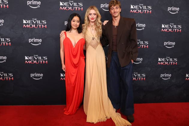 Culver City, CA, July 28: Lana Condor, Kathryn Newton, Gavin Casalegno at the Los Angeles screening of *The Devil’s Mouth*, held at the Culver Theater in Culver City, CA, on July 28, 2026. Credit: AdMedia 458614 2026 07 28 CA Culver City, United States  Copyright: xAdMediax STAR_458614_018