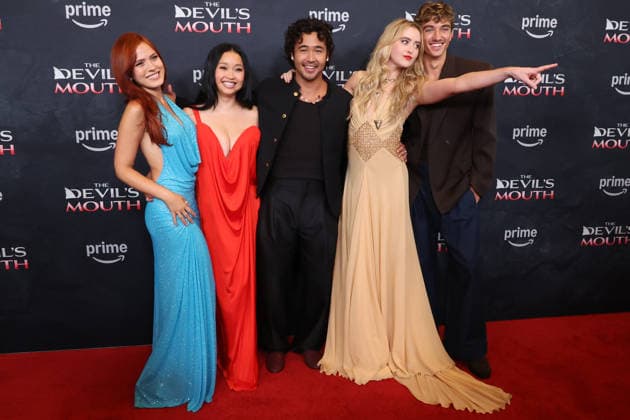 Culver City, CA, July 28: Tommi Rose, Lana Condor, Nico Hiraga, Kathryn Newton, Gavin Casalegno at the Los Angeles screening of *The Devil’s Mouth*, held at the Culver Theater in Culver City, CA, on July 28, 2026. Credit: AdMedia 458614 2026 07 28 CA Culver City United States  Copyright: xAdMediax STAR_458614_022