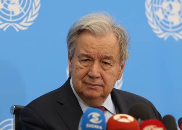 United Nations Secretary-General Antonio Guterres LEFKOSIA, TRNC - JULY 29: United Nations Secretary-General Antonio Guterres holds a press conference after his meeting with Turkish Republic of Northern Cyprus (TRNC) President Tufan Erhurman and Greek Cypriot Leader Nikos Christodoulides at the UN buffer zone compound in Lefkosia, TRNC, on July 29, 2026. Ali Ruhluel Anadolu Nicosia Cyprus. Editorial use only. Please get in touch for any other usage.  Copyright: x2026xAnadoluxAlixRuhluelx