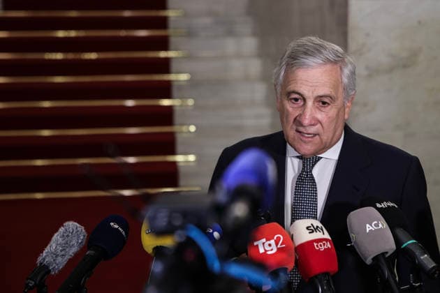 July 29, 2026, Rome, Italia, Italy: Minister of Foreign Affairs and International Cooperation Antonio Tajani during the press briefing before the meeting of the Global Alliance for a Two-State Solution, Rome 29 07 2026 Rome Italy  - ZUMAa289 20260729_zia_a289_029 Copyright: xFrancescoxFotiax xAgfx