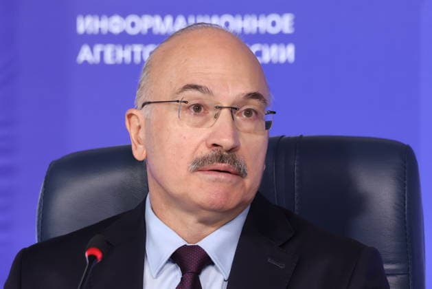 RUSSIA, MOSCOW - JULY 29, 2026: The Chairman of the Russian State Duma for Science and Higher Education, Sergei Kabyshev, during a press conference to discuss work done by committee during the 8th Convocation of the Russian State Duma. Valery Sharifulin TASS  95588284