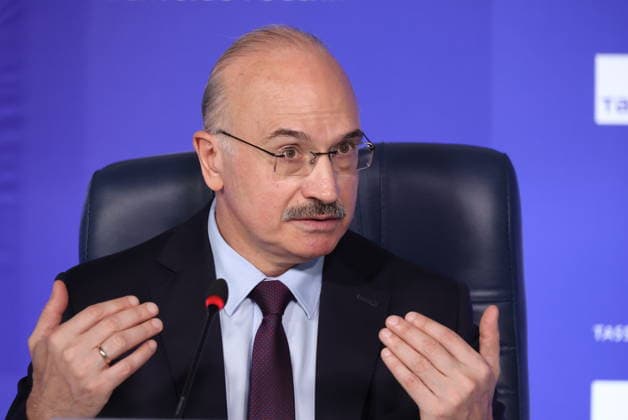RUSSIA, MOSCOW - JULY 29, 2026: The Chairman of the Russian State Duma for Science and Higher Education, Sergei Kabyshev, during a press conference to discuss work done by committee during the 8th Convocation of the Russian State Duma. Valery Sharifulin TASS  95589356