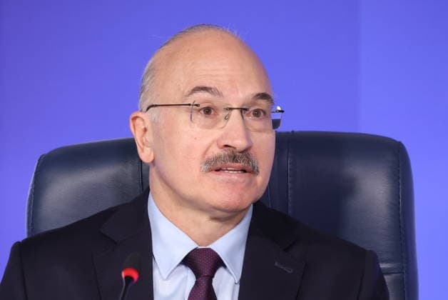 RUSSIA, MOSCOW - JULY 29, 2026: The Chairman of the Russian State Duma for Science and Higher Education, Sergei Kabyshev, during a press conference to discuss work done by committee during the 8th Convocation of the Russian State Duma Moscow Russia  - ZUMAt113 20260729_zaa_t113_095 Copyright: xValeryxSharifulinx