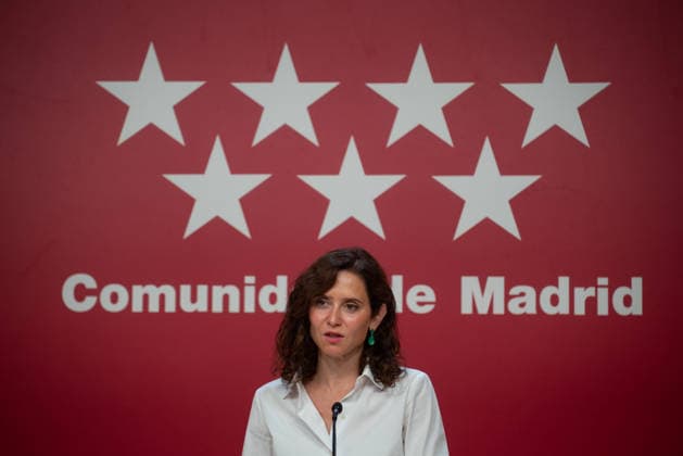 Ayuso Chairs an Extraordinary Meeting of the Governing Council of the Community of Madrid Focused on the Wildfires The president of the Community of Madrid, Isabel Díaz Ayuso, during an extraordinary meeting of the Governing Council of the Community of Madrid at the Real Casa de Correos on July 29, 2026, in Madrid, Spain. The meeting, convened on an extraordinary basis, aims to assess the situation and determine actions focused on the recovery of the municipalities affected by the major fire in the Sierra Oeste. JULY 29, 2026 Fernando Sá Madrid, Madrid, Spain  Copyright: xFernandoxSanchezx 7693816
