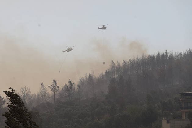 Extinguishing efforts continue for the wildfire broke out in Turkiye s Mugla MUGLA, TURKIYE - JULY 29: Extinguishing efforts continue as smoke rises among the trees after a wildfire broke out in Seydikemer district of Mugla, Turkiye on July 29, 2026. Fatih Hepokur Anadolu Mugla Turkey. Editorial use only. Please get in touch for any other usage.  Copyright: x2026xAnadoluxFatihxHepokurx