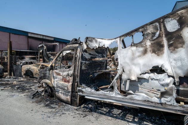 July 29, 2026, Madrid, Madrid, Spain: The devastating Sierra Oeste wildfire has scorched around 34,000 hectares (approx. 84,000 acres) in the Community of Madrid, severely hitting the municipalities of ChapineroÂ­a and Navas del Rey. Madrid Spain - ZUMAd308 20260729_zsp_d308_020 Copyright: xJuanxCarlosxLucasx