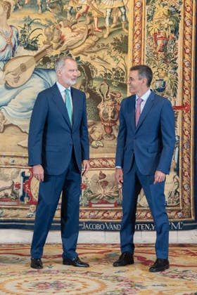 The King Meets with Pedro Sánchez in Mallorca King Felipe VI during a meeting with Prime Minister Pedro Sánchez at the Almudaina Royal Palace on July 29, 2026, in Palma de Mallorca, Balearic Islands, Spain July 29, 2026 WORKING MEETING KING ROYAL FAMILY PALMA Javier Ferná Palma de Mallorca Balearic Islands Palma de Mallorca Balearic Islands Spain  Copyright: xJavierxFernandezx 7694379