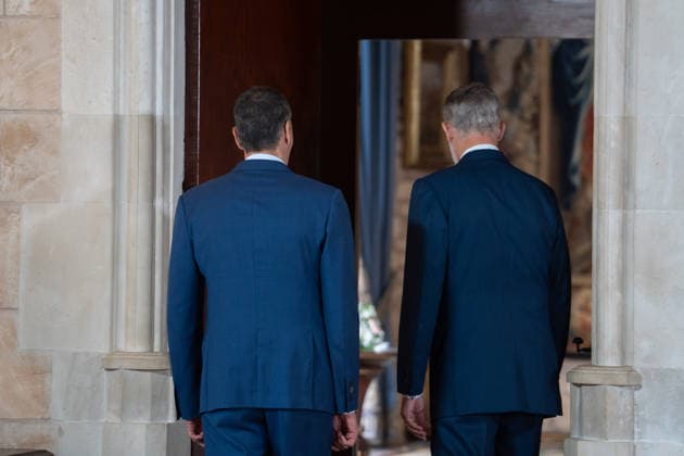 The King Meets with Pedro Sánchez in Mallorca King Felipe VI during a meeting with Prime Minister Pedro Sánchez at the Almudaina Royal Palace on July 29, 2026, in Palma de Mallorca, Balearic Islands, Spain JULY 29, 2026 WORKING MEETING KING ROYAL FAMILY PALMA Javier Ferná Palma de Mallorca Balearic Islands Palma de Mallorca Balearic Islands Spain  Copyright: xJavierxFernandezx 7694386
