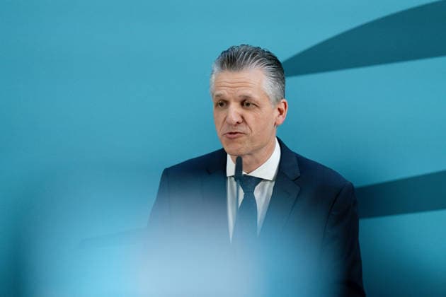 Pressestatement, Sondersitzung, CDU CSU-Bundestagsfraktion Bundestag, Jakob-Kaiser-Haus, Pressestatement, Sondersitzung, CDU CSU-Bundestagsfraktion, Fraktionsvorsitzender, Thorsten Frei Berlin Berlin GER *** Press Statement, Special Session, CDU CSU Parliamentary Group in the Bundestag, Jakob Kaiser House, Press Statement, Special Session, CDU CSU Parliamentary Group in the Bundestag, Parliamentary Group Chair, Thorsten Frei, Berlin, Berlin, GER
