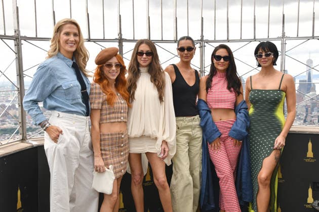 NEW YORK, NY - JULY 29: Taylor Donohue, Georgianna Aubin, Stassi Schroeder, Kristina Kelly, Taylor Strecker and Katie Maloney at The Empire State Building to promote the premiere of the new reality series House of Stassi on Freeform and Hulu in New York City on July 29, 2026. Copyright: xmpi099 MediaPunchx