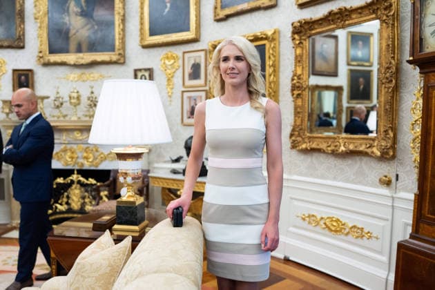 President Trump Announces Dulles Airport Redesign and Overhaul Natalie Harp, Executive Assistant to the President in the Oval Office of the White House in Washington, DC, USA on Wednesday, July 29, 2026. President Trump is expected to announce a redesign and overhaul of Dulles International Airport in Northern Virginia. Credit: Aaron Schwartz Pool via CNP Washington District of Columbia United States  Copyright: xPool ABACAx