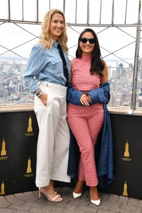 NEW YORK, NY - JULY 29: Taylor Donohue and Taylor Strecker at The Empire State Building to promote the premiere of the new reality series House of Stassi on Freeform and Hulu in New York City on July 29, 2026. Copyright: xmpi099 MediaPunchx