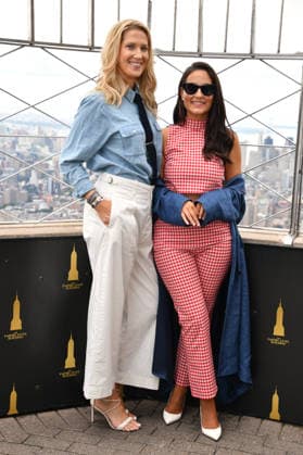 NEW YORK, NY - JULY 29: Taylor Donohue and Taylor Strecker at The Empire State Building to promote the premiere of the new reality series House of Stassi on Freeform and Hulu in New York City on July 29, 2026. Copyright: xmpi099 MediaPunchx