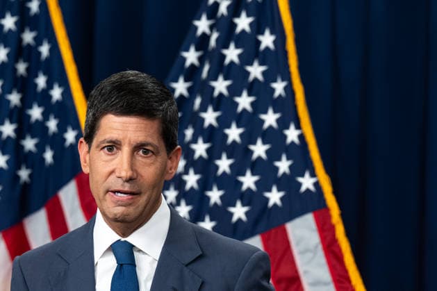 Chairman of the Federal Reserve Kevin Warsh speaks at a press conference at the Federal Reserve in Washington, DC on Wednesday, July 29, 2026. The Federal Reserve announced they will hold rates steady, but three officials dissented in a fractured vote.  WAP20260729018 ANNABELLExGORDON