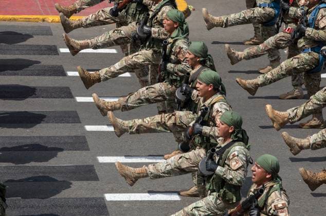 (260729) -- LIMA, July 29, 2026 -- Soldiers participate in a parade to commemorate the 205th anniversary of Peru s independence in Lima, Peru, July 29, 2026. (Photo by Mariana Bazo Xinhua) PERU-LIMA-INDEPENDENCE-COMMEMORATION WangxZhiying 