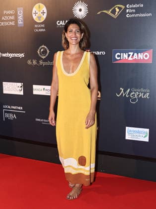 IPA87099614 - Soverato (CZ), 23rd edition of the Magna Graecia Film Festival—5th evening. Pictured: Giulia Bevilacqua  Copyright: xMarcoxProvvisionatox xMarcoxProvvisionatox 87099614