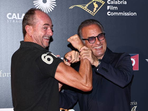 IPA87099657 - Soverato (CZ), 23rd edition of the Magna Graecia Film Festival—5th evening. Pictured: Leonardo Metalli, Giuseppe Spadafora  Copyright: xMarcoxProvvisionatox xMarcoxProvvisionatox 87099657