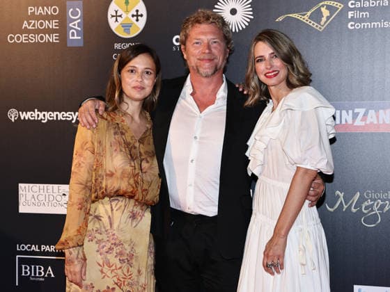 IPA87099637 - Soverato (CZ), 23rd edition of the Magna Graecia Film Festival—5th evening. Pictured: Valeria Bilello, Marco Maccarini, Carolina Di Domenico  Copyright: xMarcoxProvvisionatox xMarcoxProvvisionatox 87099637