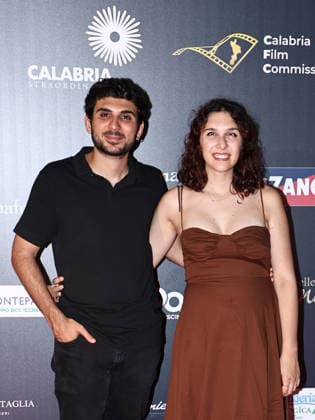 IPA87099663 - Soverato (CZ), 23rd edition of the Magna Graecia Film Festival — 5th night. Pictured: Alberto Palmiero, Gaia Nugnes  Copyright: xMarcoxProvvisionatox xMarcoxProvvisionatox 87099663